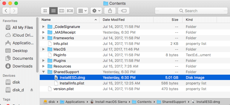 remove old dmg files from mac